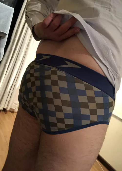 On Friday, I posted a picture of a pair of Speedo briefs. I wore another pair from my small collection of Speedo underwear today. 