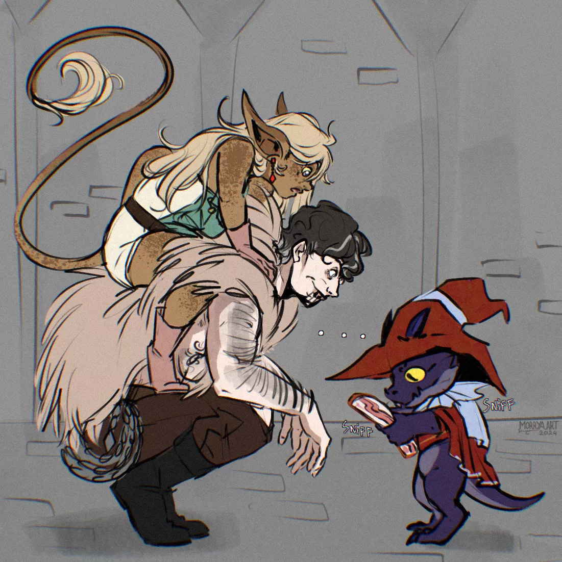 One pound of bacon will earn you the friendship of any kobold