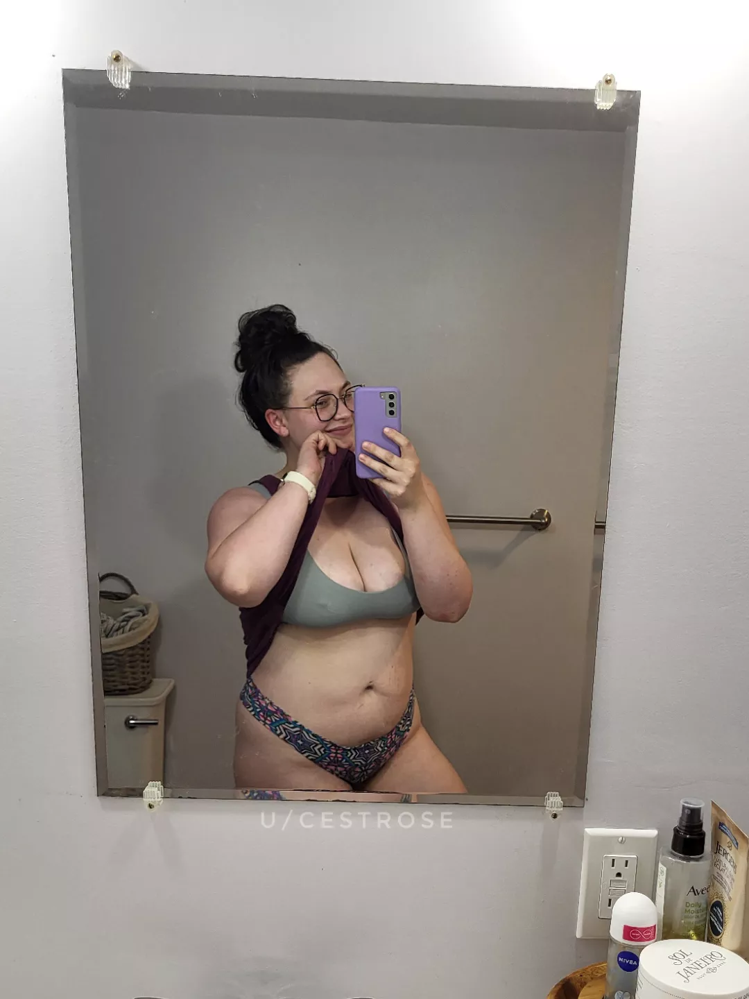 Plain on top and fun on the bottom