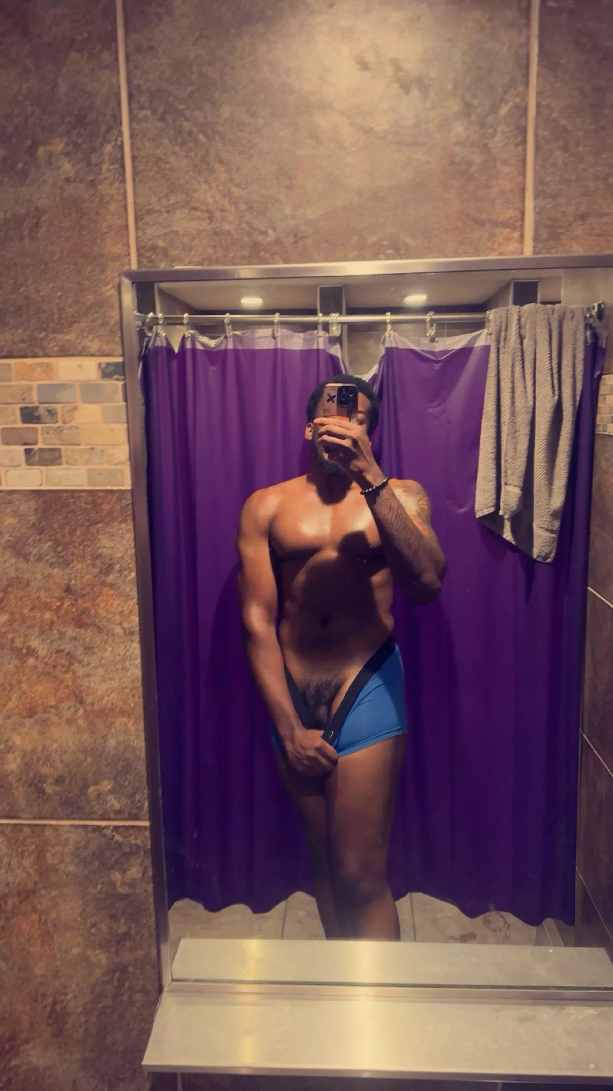 Post work out shower 