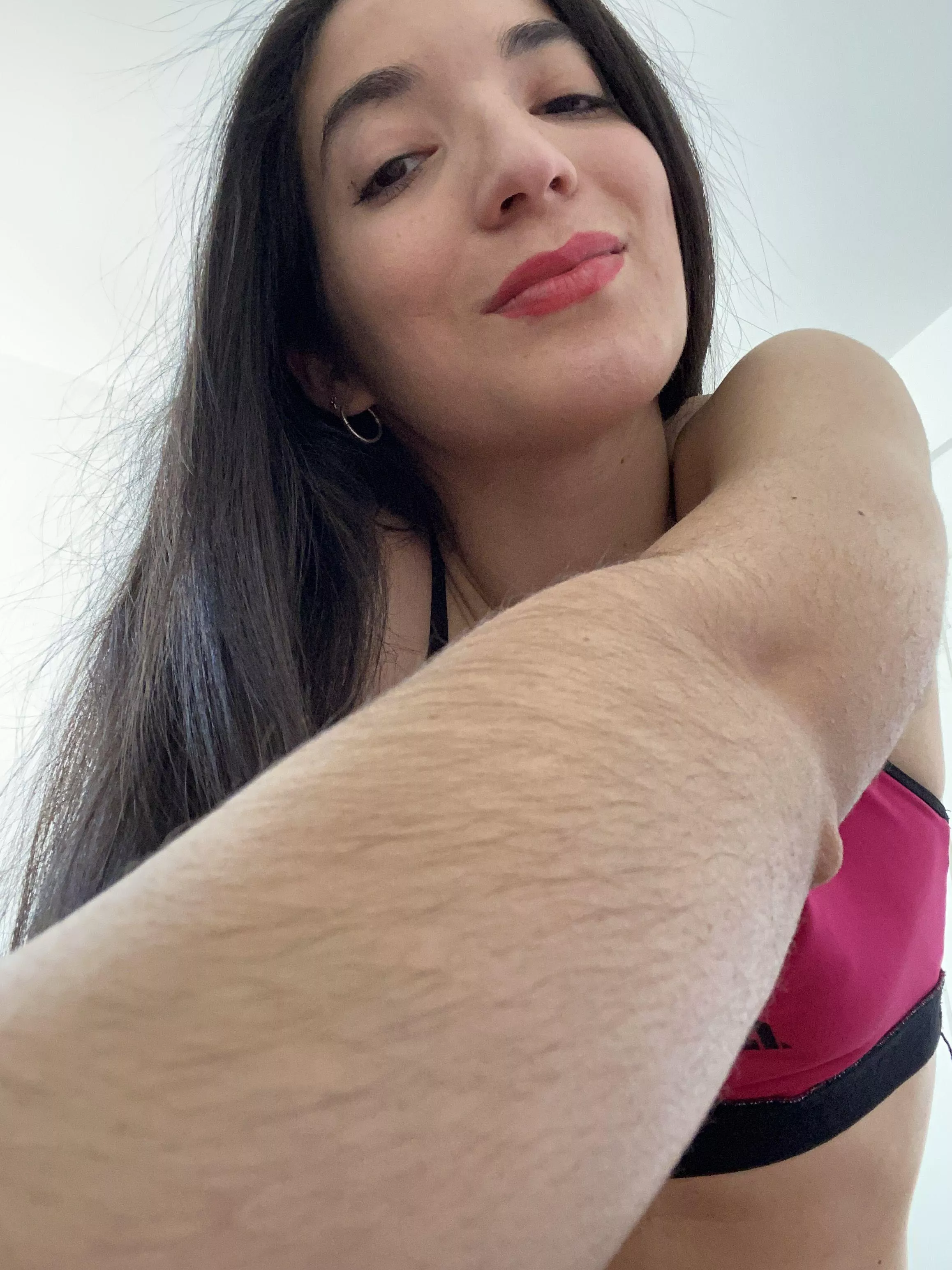 Prepare to get lost in the wild, hairy terrain of my body. [arms]