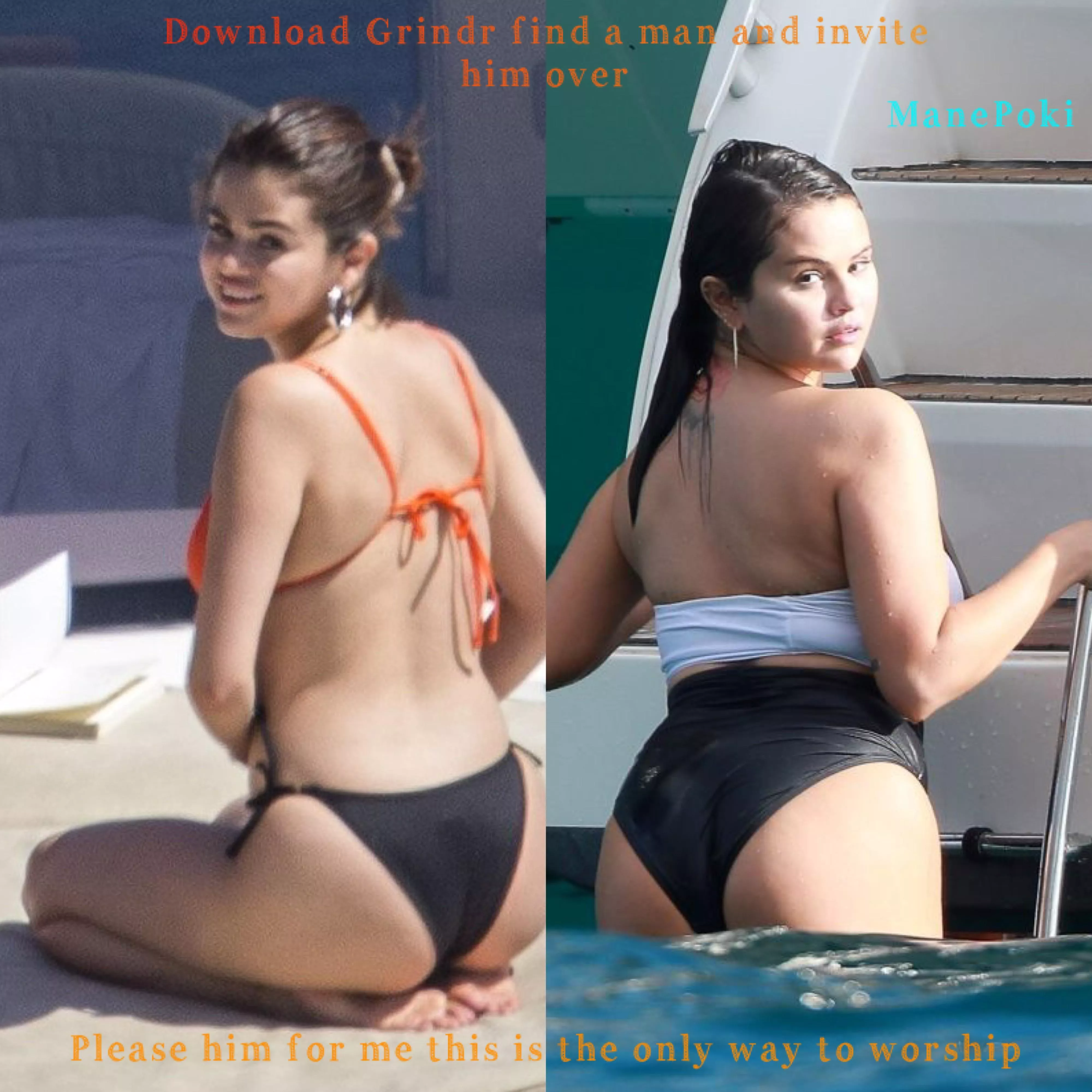 Selena Gomez knows her fans are very bi and download Grindr for her 