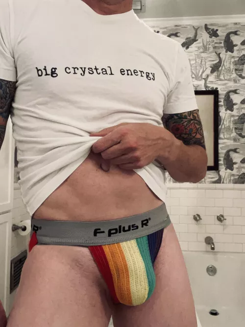 So, I got this as a novelty but it is crushing my junk.