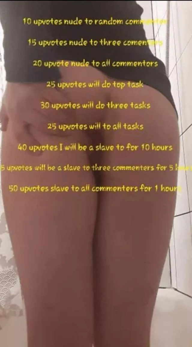 So I posted this on gay_rape and it got removed but I got to 50 likes so I‘ll be slave to you guys 