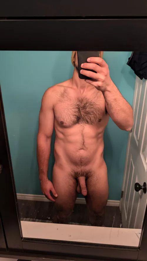 Sorry about my messy mirror. 😗 (M)