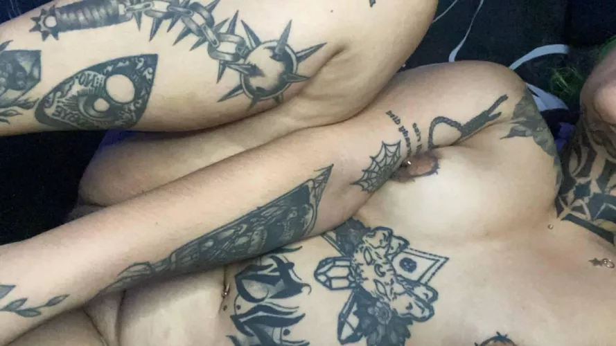 This goth girl is waiting for you to eat her