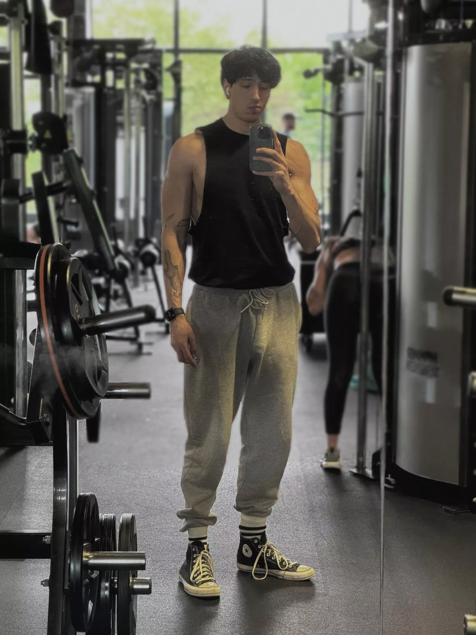 Went commando to the gym