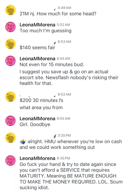 “Whenever I’m low on cash” I literally get that from people who expect nothing. I will never not love findom. 