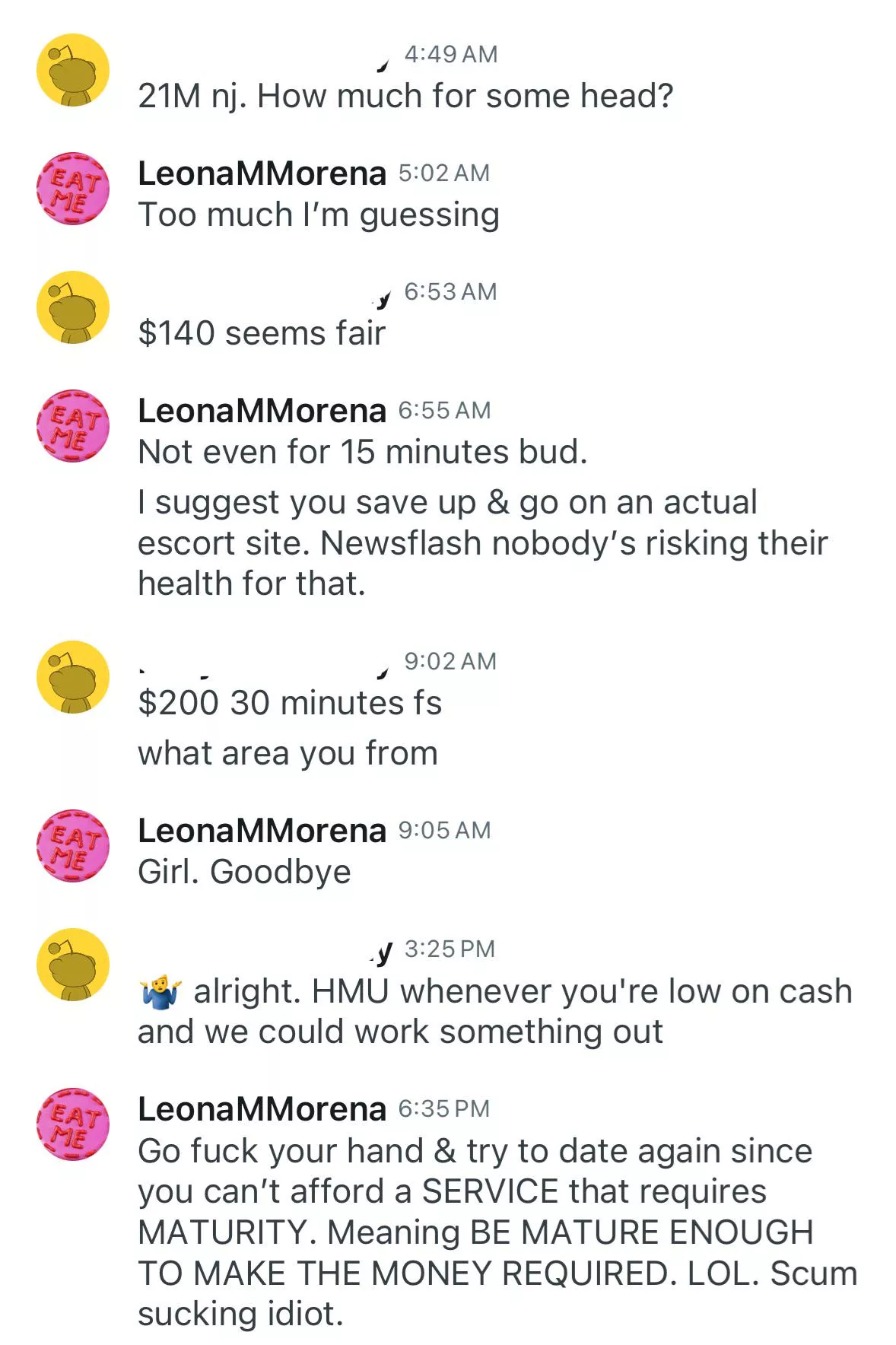 “Whenever I’m low on cash” I literally get that from people who expect nothing. I will never not love findom. 