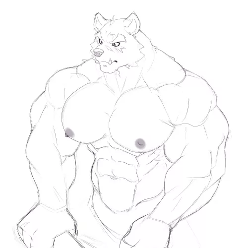 Wip big bear 🤤 artista by (@VaquitoMorado)