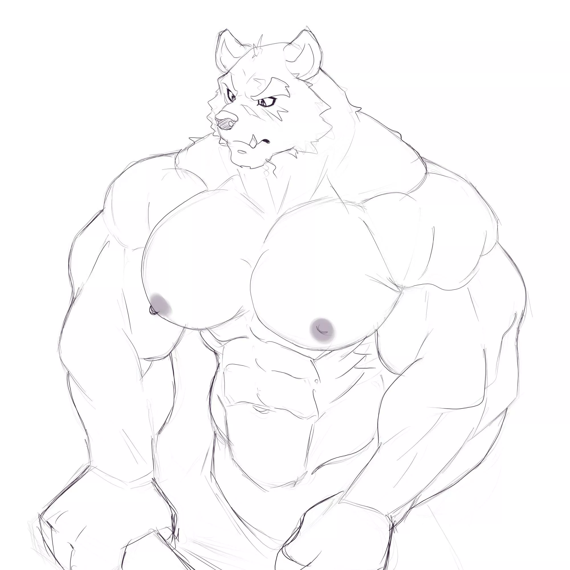 Wip big bear 🤤 artista by (@VaquitoMorado)
