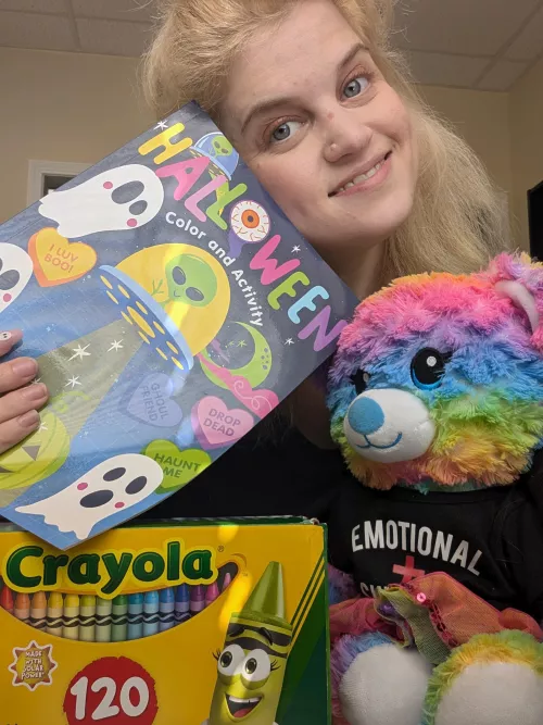 Work is over. It's time to color