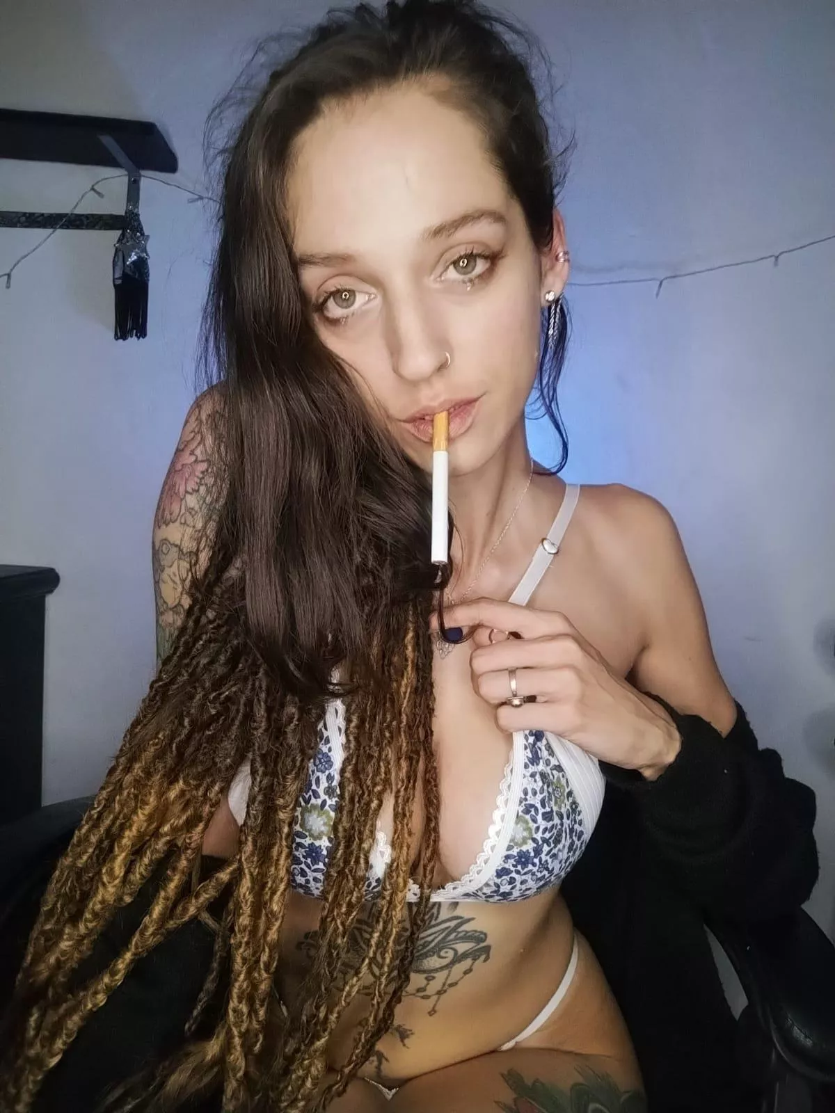 Would you fuck me as I enjoyed my cigarette?
 