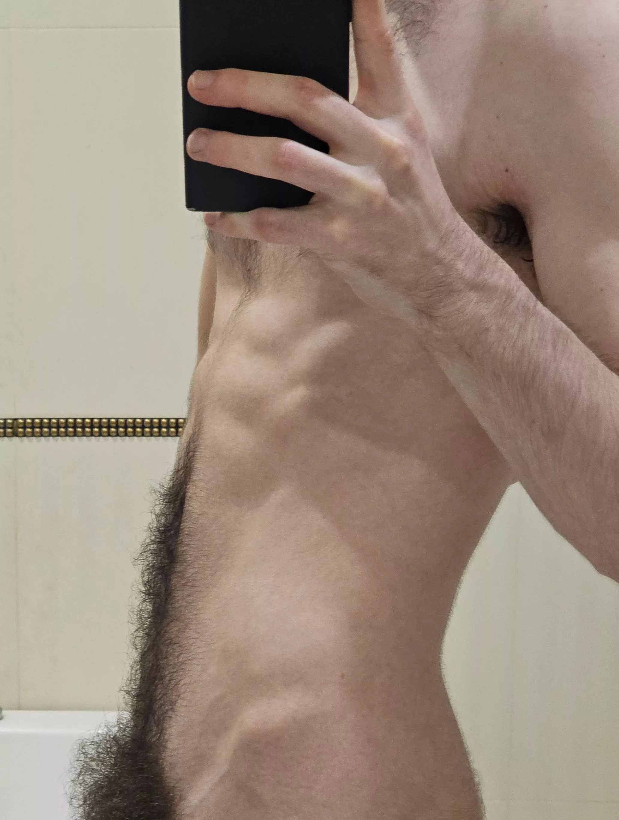 You don't even have to deepthroat me to touch my bush with your nose😌