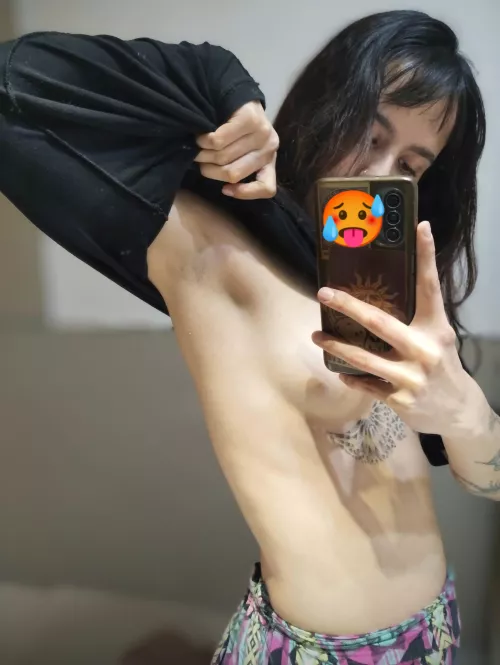 Your face stuck in the pores of my dirty armpits.