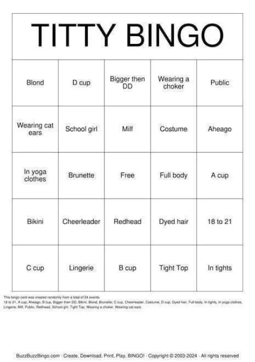 20m who wants to help me with my first bingo