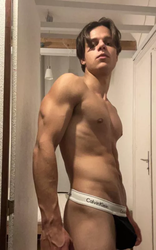 [20]Wanna take my thong off?