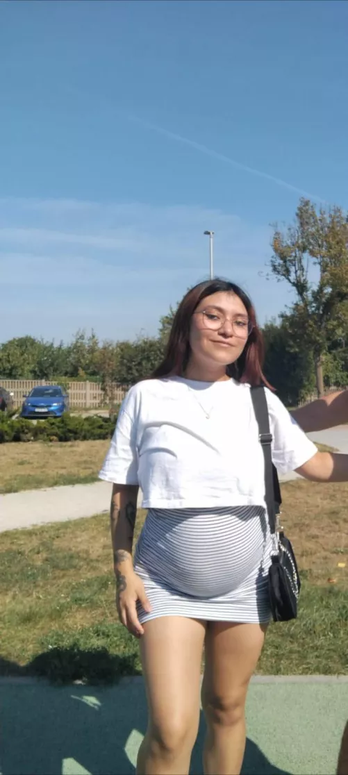 a perfect pregnant belly