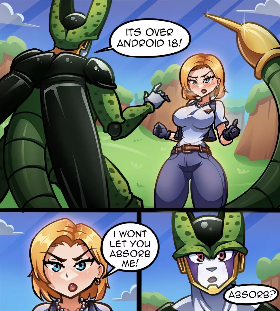 Android 18 and Cell [AlekseyGutierrez]