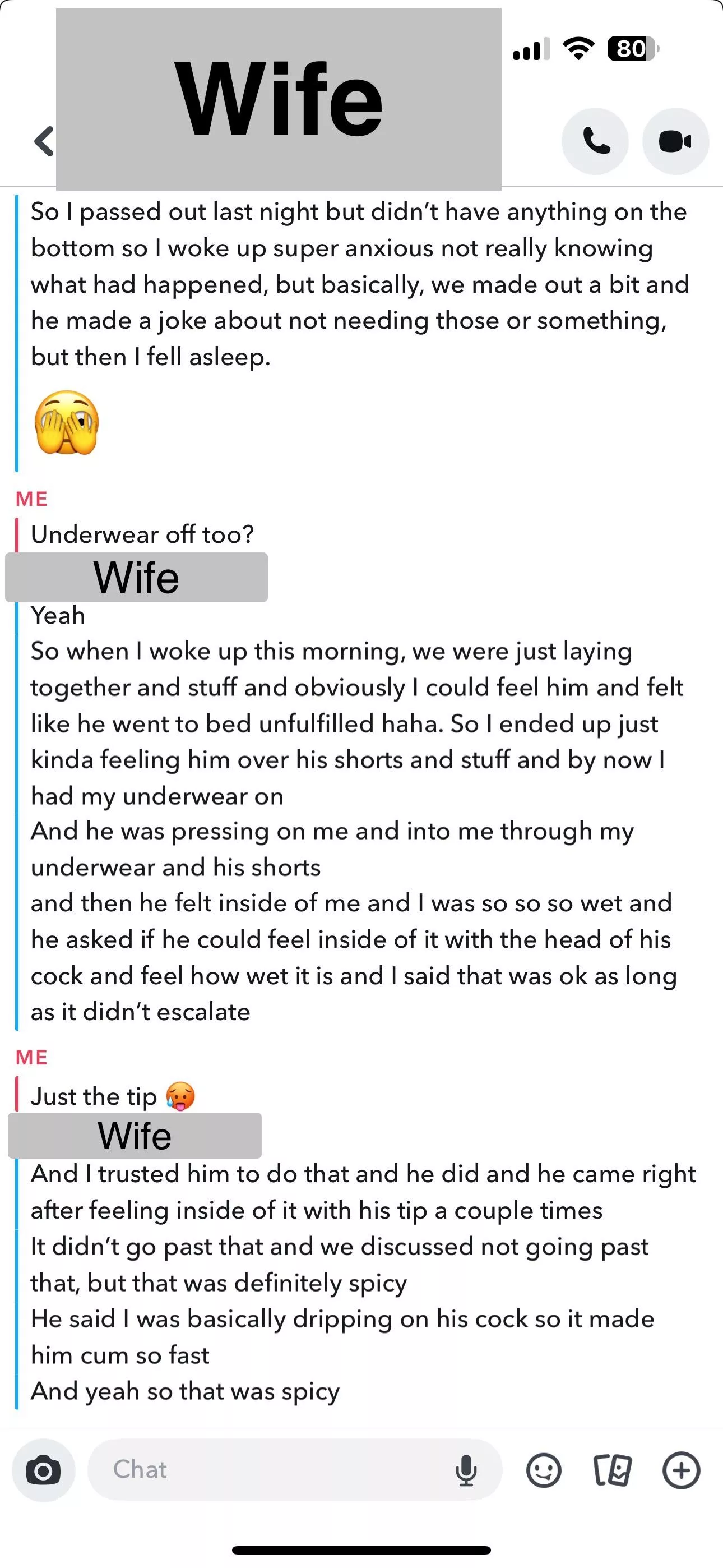 Another man came in my wife’s pussy for the first time since we've been married