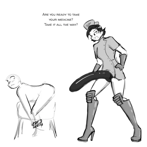 Aww, she brought the small one.