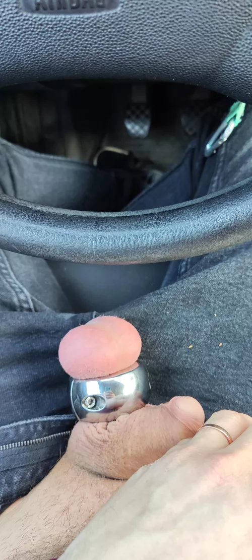 Boys needed fresh air after long ride.