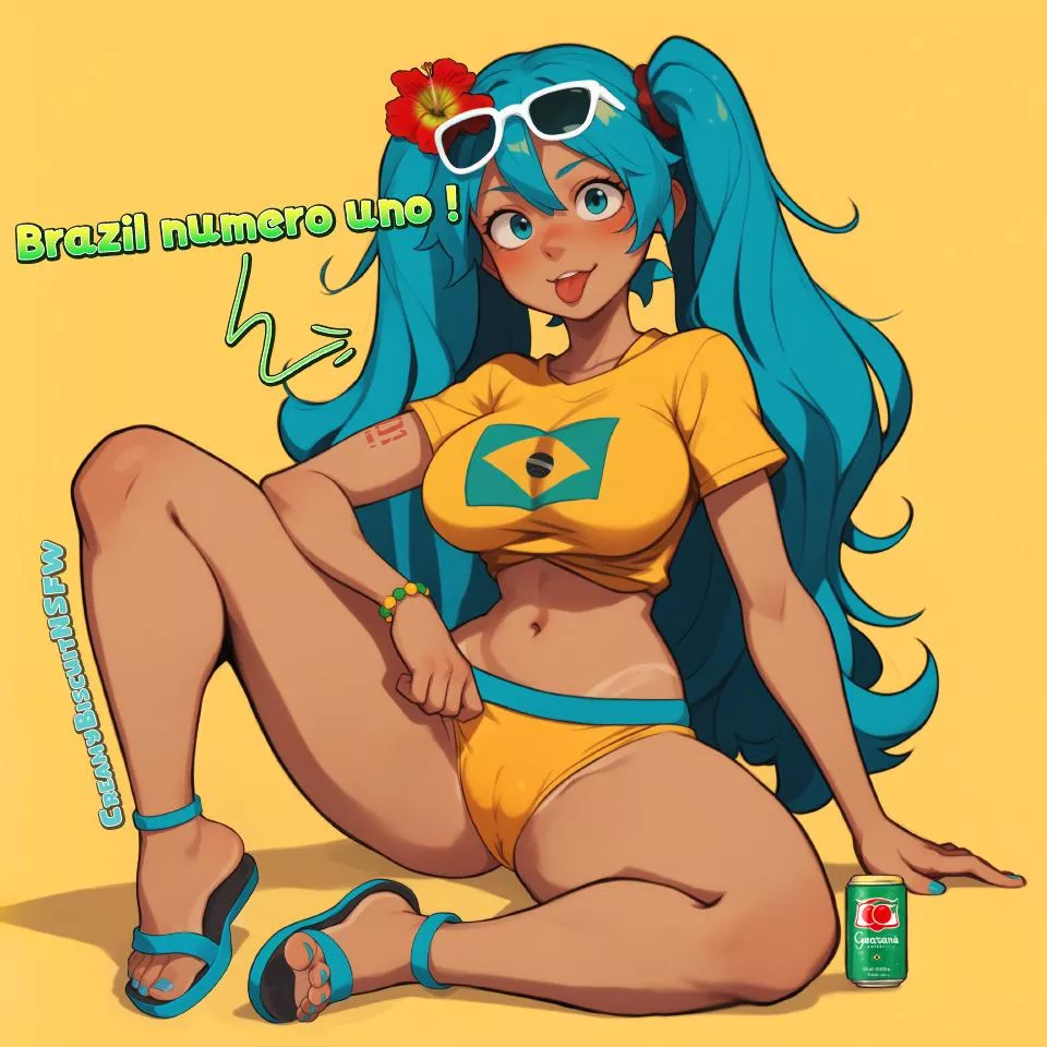 Brazilian Miku 🇧🇷 (CreamyBiscuitNSFW)[Vocaloid]
