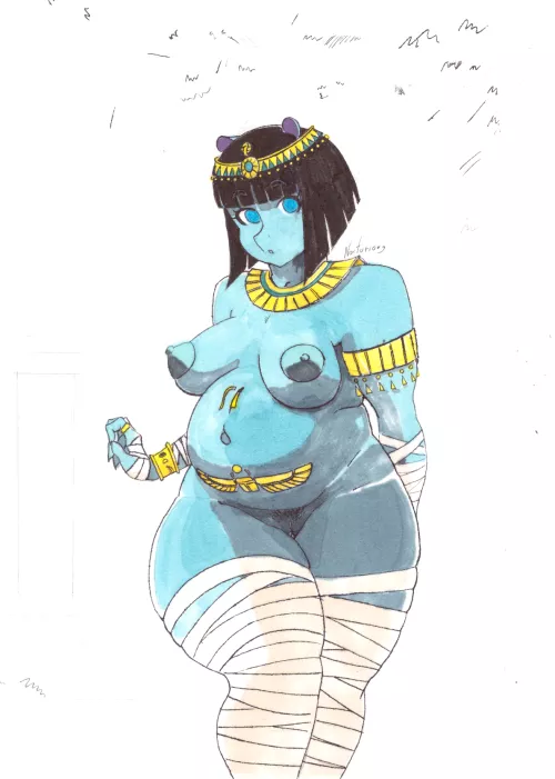 Chonky Egyptian Hippo Girl (by me) [F]
