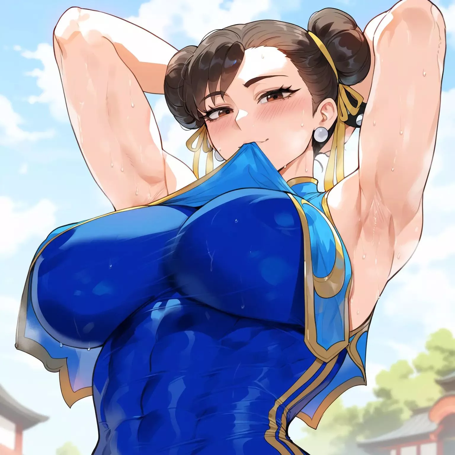 Chun li sweaty