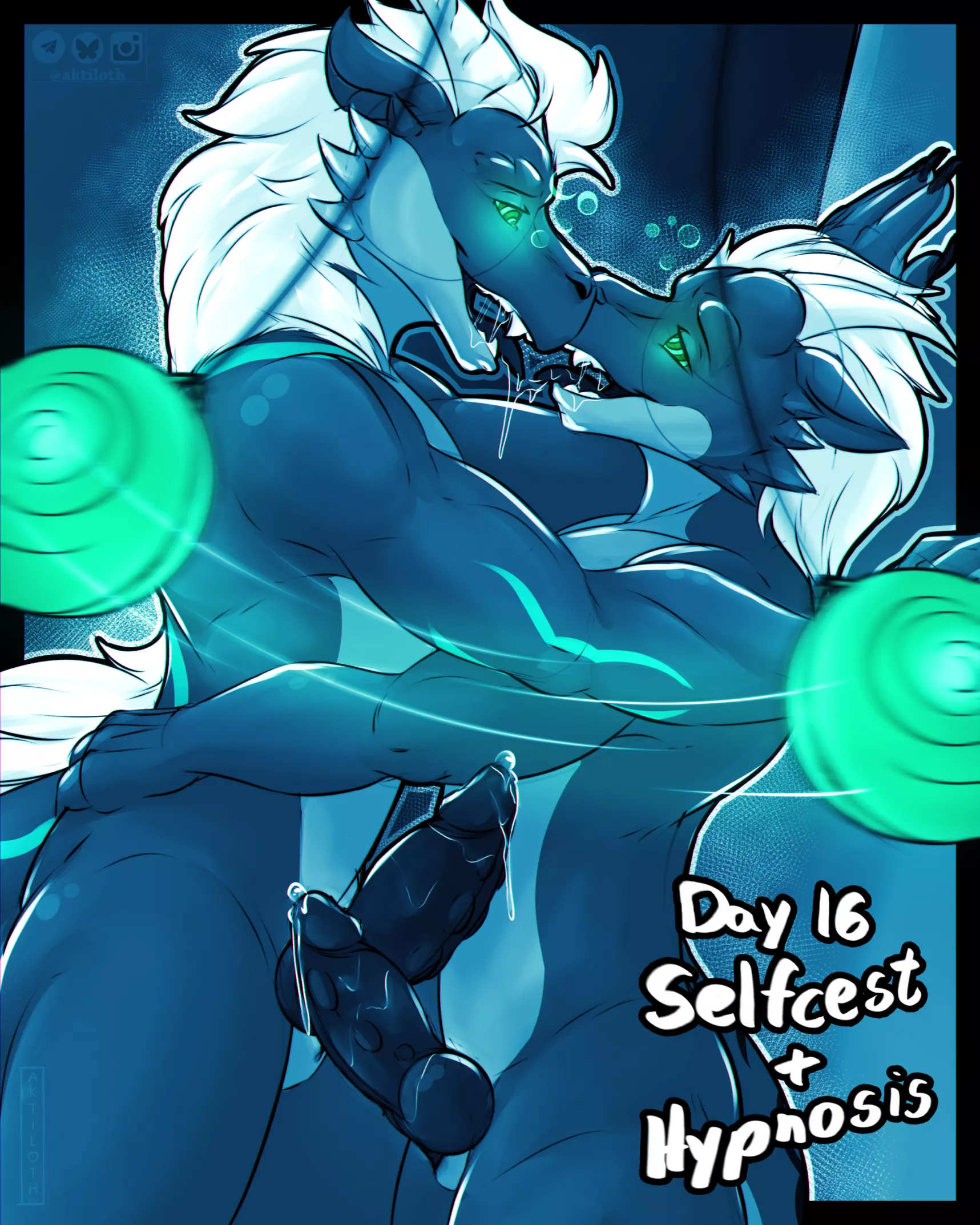 Day 16 - Selfcest + Hypnosis - #kinktober2024 (Aktiloth)