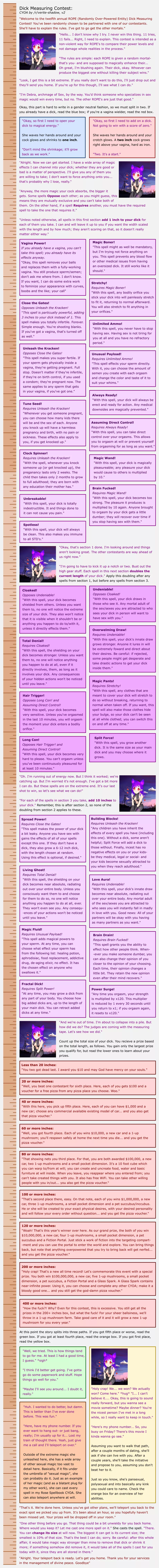 Dick Measuring Contest CYOA v2 by verite-shadow [repost]