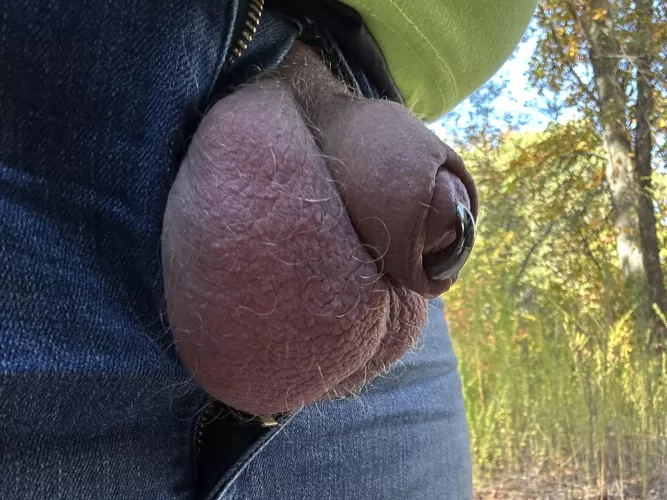 enjoying a warm fall day 