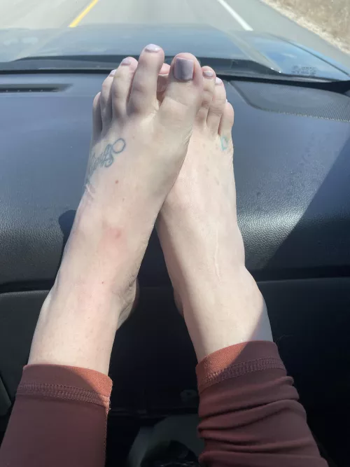 “Feet on the Dash” ;) 