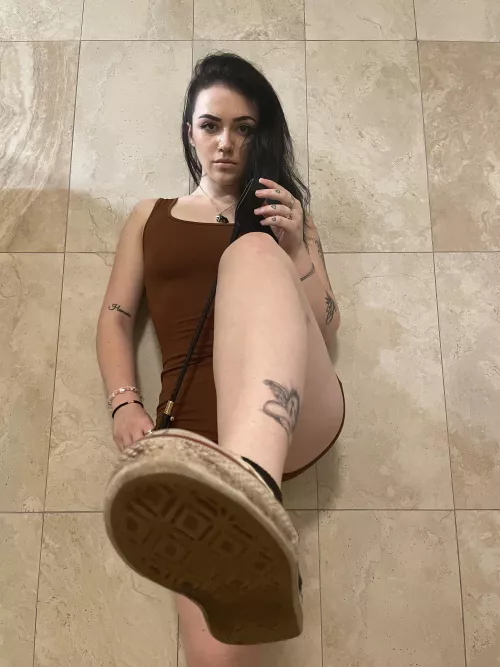 Get down and kiss my feet! Or do I have to use my crop to make you?