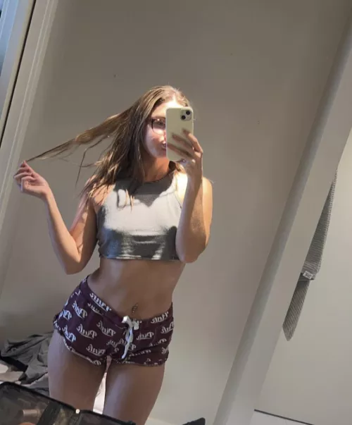 glasses and pjs selfie 🩷