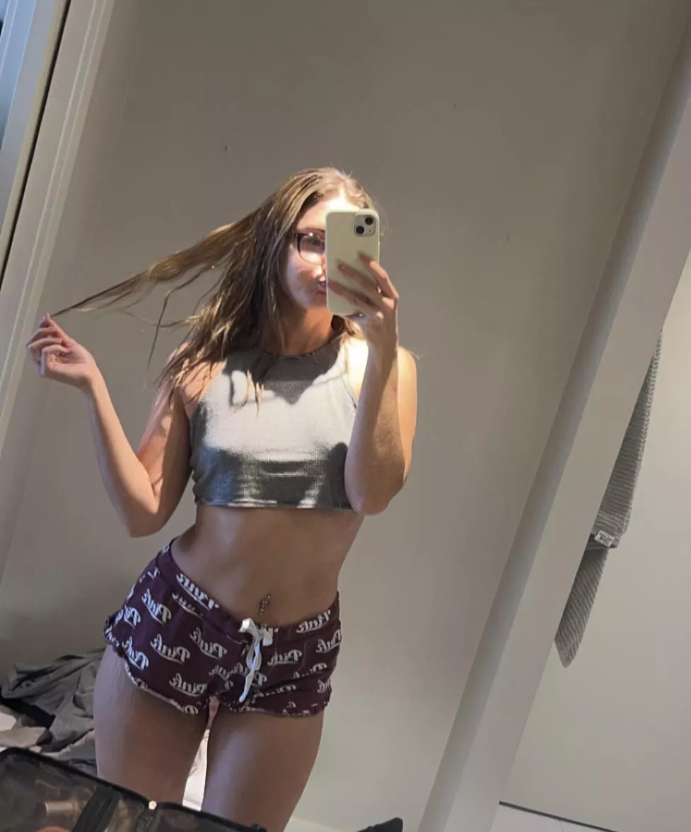 glasses and pjs selfie 🩷