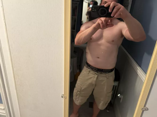 Home from work.  Do I get naked ? 