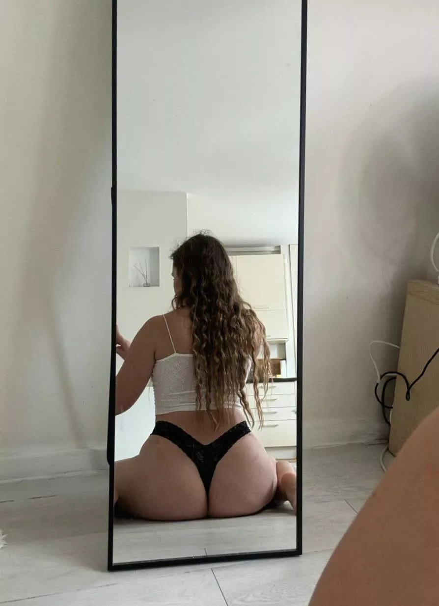 Honestly, I don't care if my ass or tits are bigger - they both look great on me