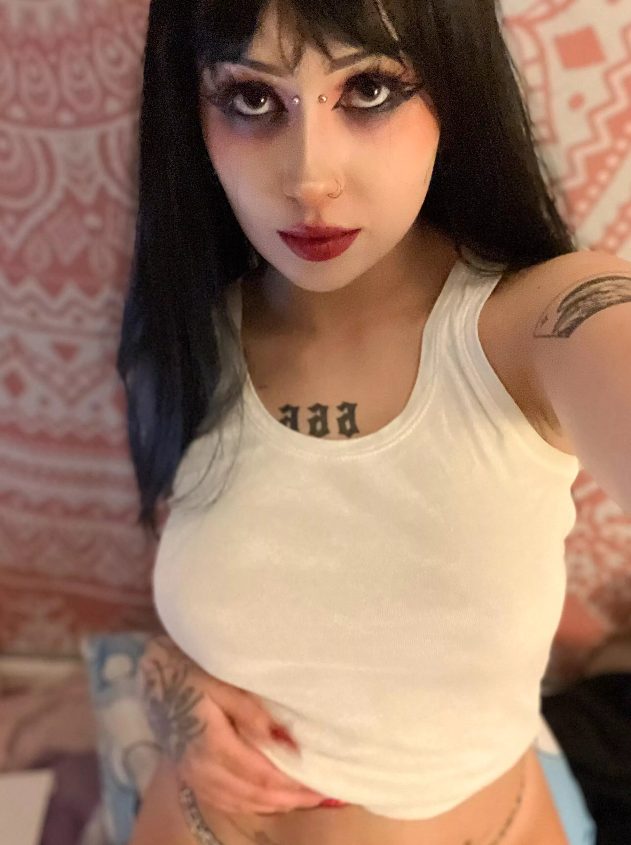 i hope i don't have to get my tiddys pierced for you to like me more hihi :> 