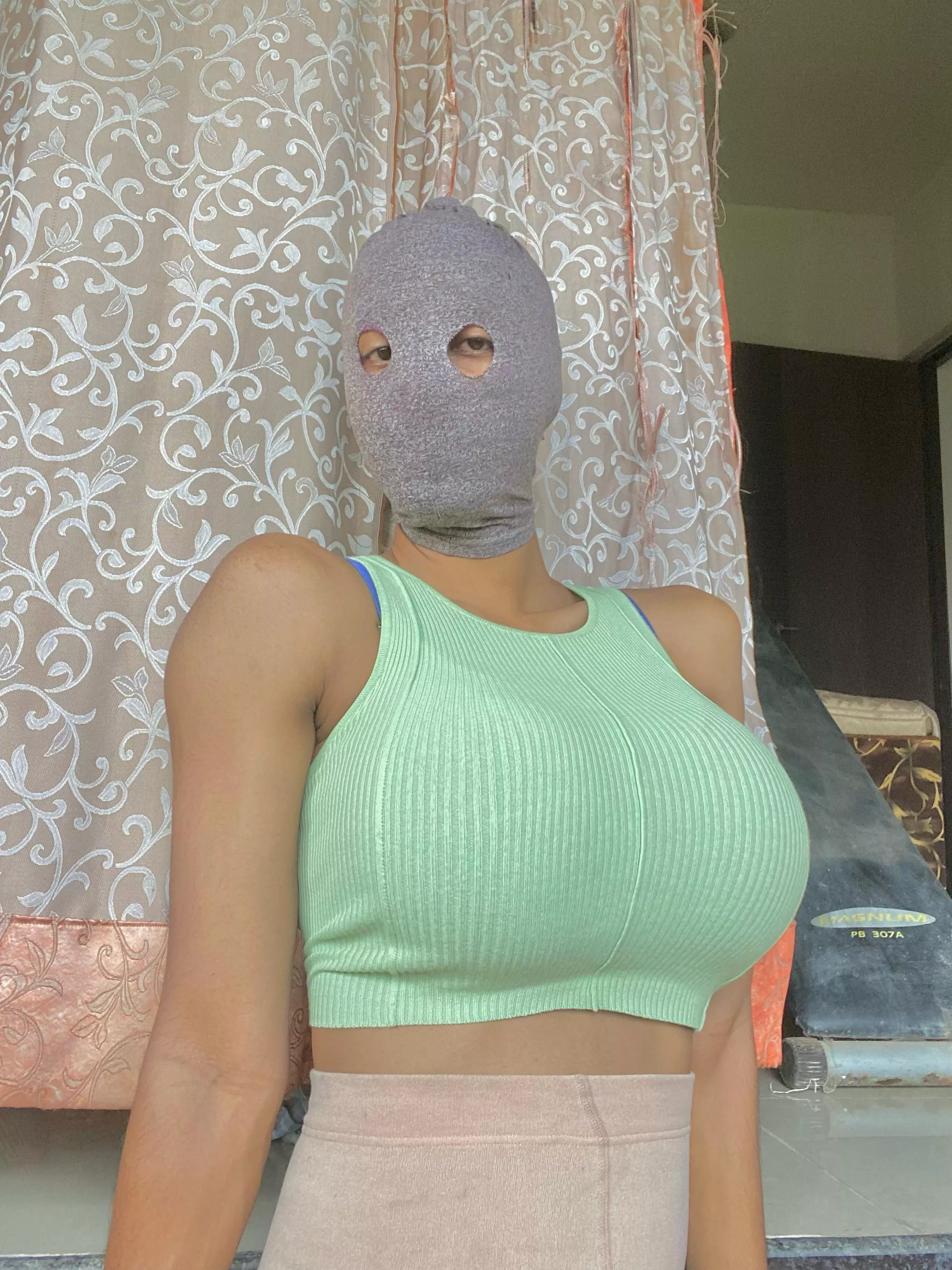 I like covering my face