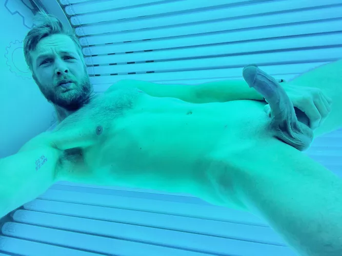 I never lock my tanning room door