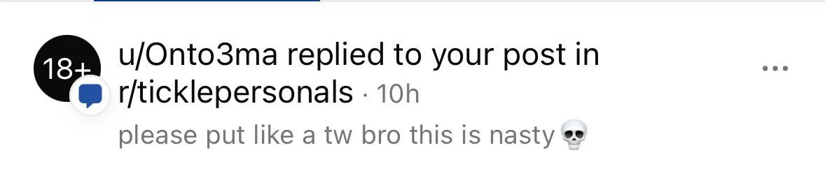 If Men in this group ever wonder why there’s a shortage of women who post here that aren’t OF here’s an example of the straw that broke the camel’s back 