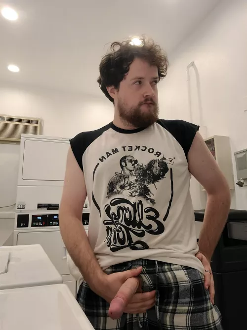 In my buildings laundromat just trying to get a load out..I mean done..