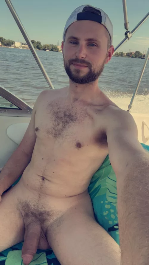 It’s my buddy’s rule to be naked on the boat 