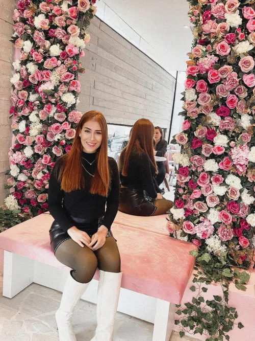 Just soaking up the beauty around me with my favorite floral companion