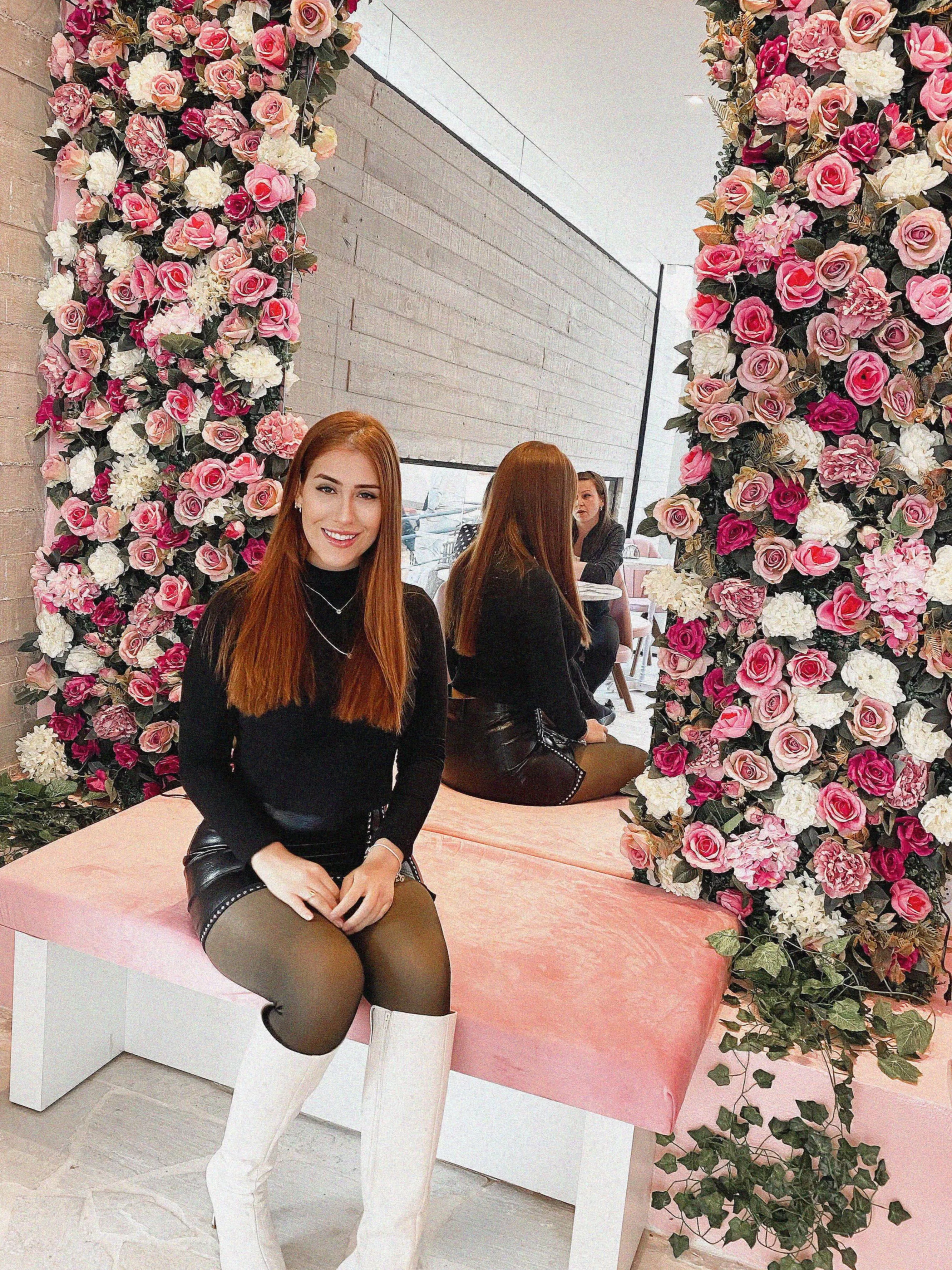 Just soaking up the beauty around me with my favorite floral companion