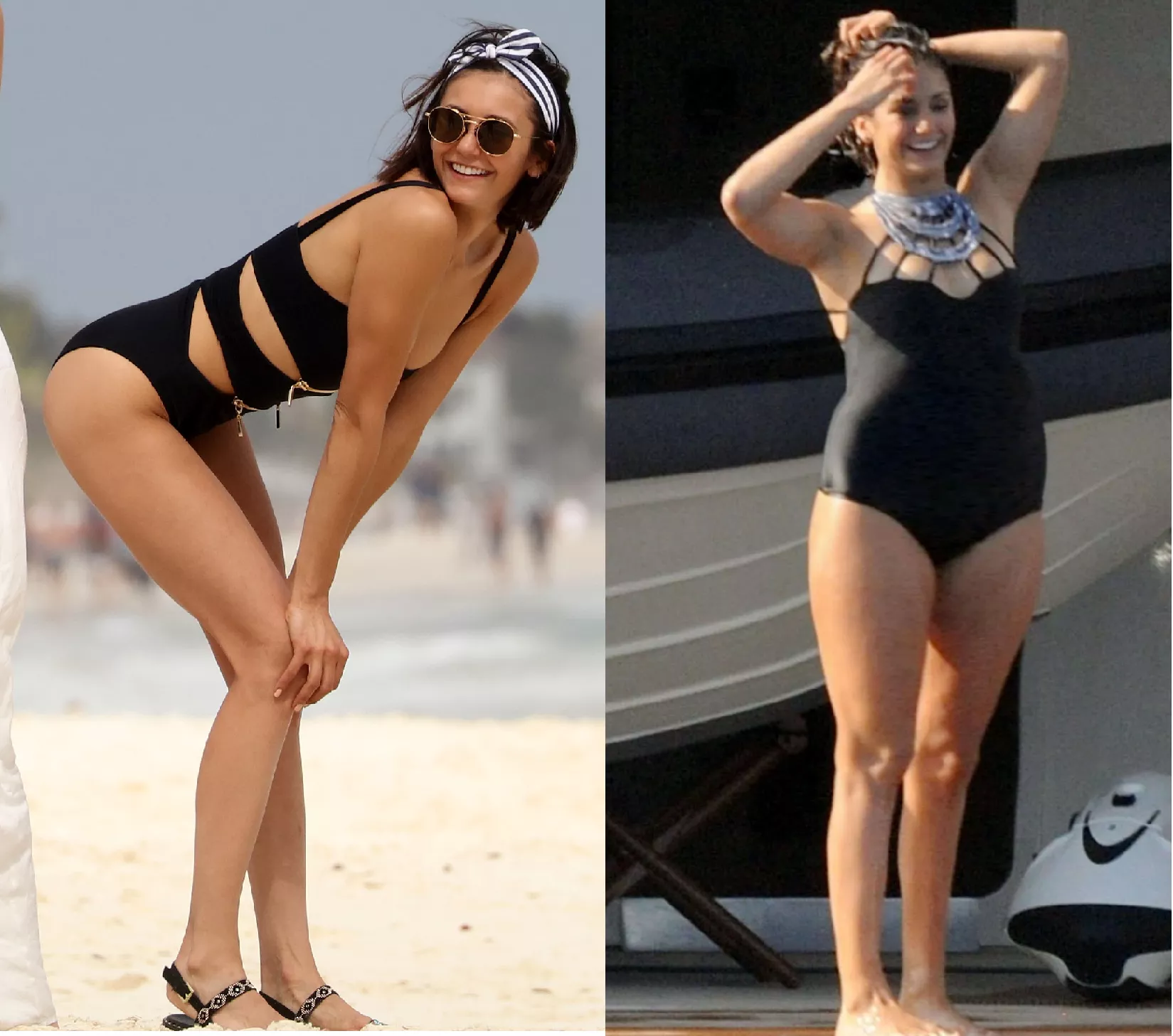 Left or right? Nina accidentally gained a good amount of weight.