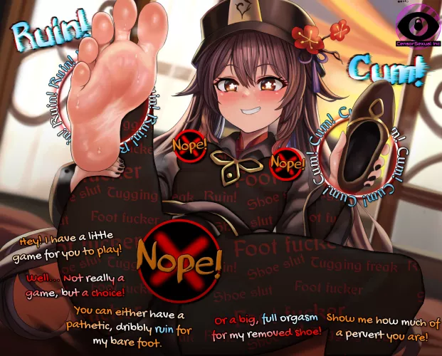 Let's start spooky week with Hu Tao's feet! [Rkrk12] 