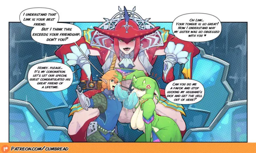 Link knows what he's doing (cumbread)