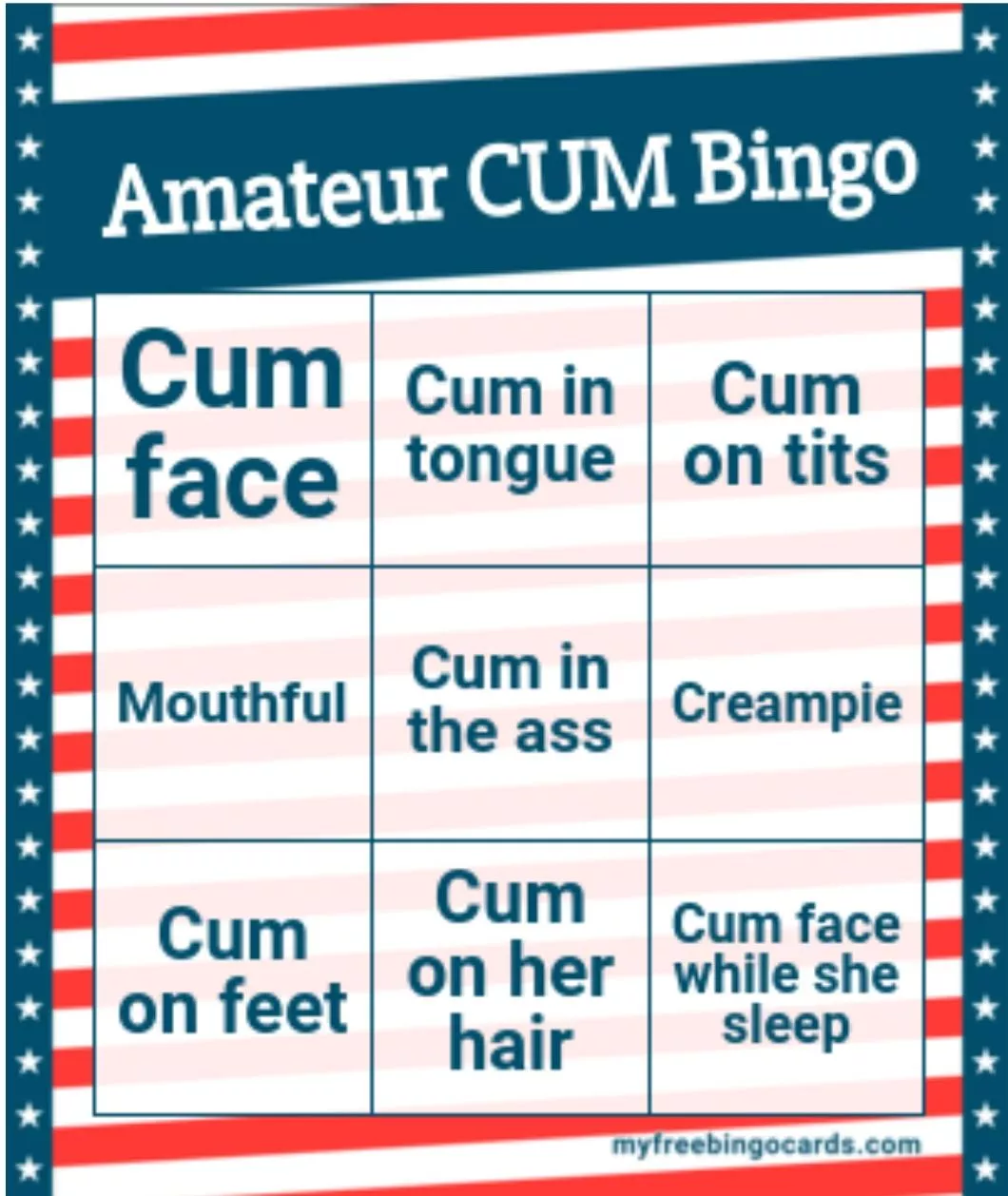 M29 , help me to start that special bingo card ! I'll post the result ! Thanks you 